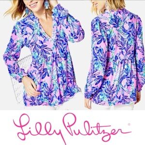 Lilly Pulitzer Winona Tunic Top Lilac Rose Just Lil Jelly size XL